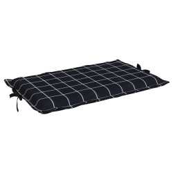Coussin de chaise longue motif à carreaux noir tissu oxford 641601641601