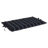 Coussin de chaise longue motif à carreaux noir tissu oxford 641601641601