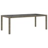Salon de jardin 7 pcs avec coussins Résine tressée Gris 641642641642