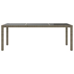 Salon de jardin 7 pcs avec coussins Résine tressée Gris 641642641642