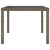 Salon de jardin 7 pcs avec coussins Résine tressée Gris 641642641642