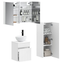 Ensemble de mobilier de salle de bain 4 pcs Blanc 641653641653