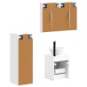Ensemble de mobilier de salle de bain 4 pcs Blanc 641653641653
