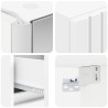 Ensemble de mobilier de salle de bain 4 pcs Blanc 641653641653