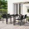 Ensemble de meubles d'extérieur 5 pcs Noir et anthracite 641660641660