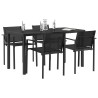 Ensemble de meubles d'extérieur 5 pcs Noir et anthracite 641660641660