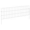Clôture de jardin avec piquets 12 pcs 95 x 30 cm Mesh Argenté 641665641665