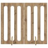 Clôture pliable pour animaux 2 pcs Chêne Artisanal 641677641677