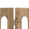 Clôture pliable pour animaux 2 pcs Chêne Artisanal 641677641677