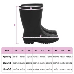 Bottes de Pluie PVC Taille 45 Noir 641679641679