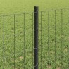 Clôture Euro avec poteau 50 x 0,6 m Acier recouvert de PVC Gris 641681641681