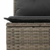 Salon de jardin 8 pcs avec coussins gris clair résine tressée 641685641685