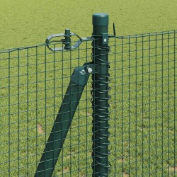 Clôture en fil soudé avec base en béton 10 x 1,2 m Vert Maille 641694641694