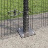 Clôture en fil soudé avec base en béton 10 x 1,5 m Gris Maille 641695641695