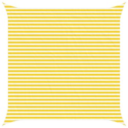 Voile d'ombre Jaune et blanc 4,5 x 4,5 m 100 % polyester Oxford 641697641697