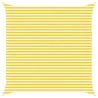 Voile d'ombre Jaune et blanc 4,5 x 4,5 m 100 % polyester Oxford 641697641697