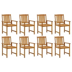 Chaises de jardin lot de 8 Bois d'acacia solide 641700641700