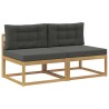 2 Pièce Sofa de milieu extérieur Polyester Blanc 641702641702