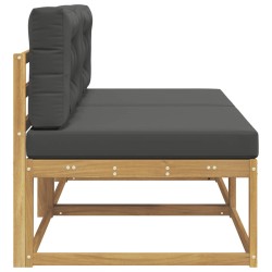 2 Pièce Sofa de milieu extérieur Polyester Blanc 641702641702