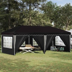Tente de fête pop-up 575 x 288 x 245 cm Noir 641725641725