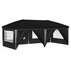 Tente de fête pop-up 575 x 288 x 245 cm Noir 641725641725
