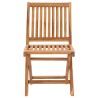 Chaises pliables de jardin avec coussins lot de 4 Teck solide 641735641735