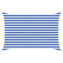 Voile d'ombre Bleu et Blanc 2 x 2,5 m HDPE 641743641743