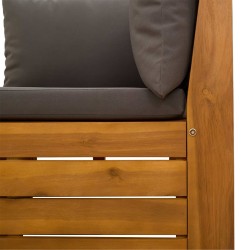 Ensemble de canapés d'extérieur avec coussin 2 Pièce Marron 641746641746
