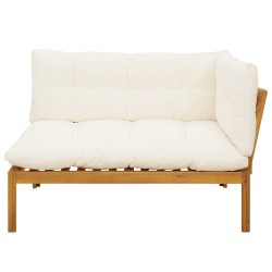 Canapé d'angle de jardin Bois d'acacia 641761641761
