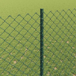 Clôture grillagée avec poteau 10 x 1,6 m Acier recouvert de PVC 641762641762