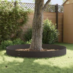 Bordure de Pelouse 10 pcs 100 x 30 cm Acier Noir 641763641763
