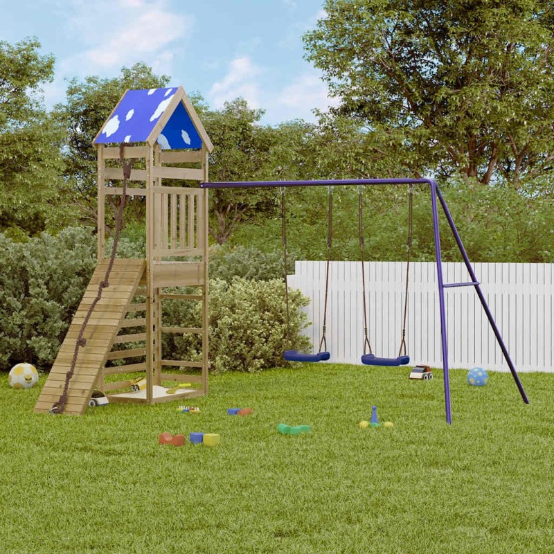 Aire de jeux d'extérieur bois de pin imprégné 641778641778
