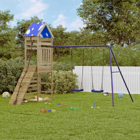 Aire de jeux d'extérieur bois de pin imprégné 641778641778