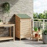 Abri de jardin Naturel 59 x 56 x 113,5 cm Bois de Sapin Massif 641794641794
