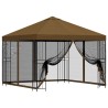 Abri de jardin avec parois 3 x 3 m Taupe Polyester et Acier 641796641796