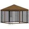 Abri de jardin avec parois 3 x 3 m Taupe Polyester et Acier 641796641796