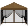 Abri de jardin avec parois 3 x 3 m Taupe Polyester et Acier 641796641796