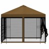 Abri de jardin avec parois 3 x 3 m Taupe Polyester et Acier 641796641796