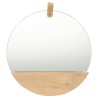 322801 Wall Mirror Solid Pinewood 35 cm 641799641799