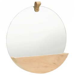 322801 Wall Mirror Solid Pinewood 35 cm 641799641799