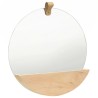 322801 Wall Mirror Solid Pinewood 35 cm 641799641799