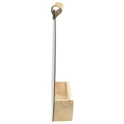 322801 Wall Mirror Solid Pinewood 35 cm 641799641799