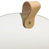 322801 Wall Mirror Solid Pinewood 35 cm 641799641799