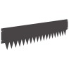 Bordure de Pelouse 20 pcs 103 x 25 cm métal Noir 641809641809