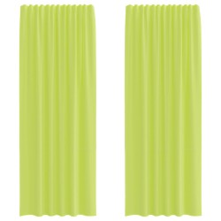 Rideaux en voile à œillets 2 pcs vert pomme 641810641810