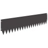 Bordure de Pelouse 20 pcs 103 x 25 cm Acier Noir 641823641823