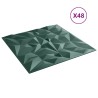 Panneaux muraux 48 pcs Vert Améthyste 50 x 50 cm Mousse XPS 641833641833