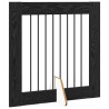 Porte de chien pliable avec supports 2 pcs Chêne noir 160,5 cm 641836641836