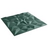 Panneaux muraux 12 pcs Vert Améthyste 50 x 50 cm Mousse XPS 641843641843