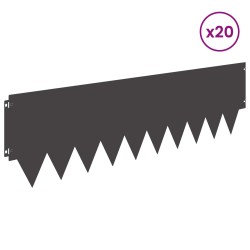 Bordure de Pelouse 20 pcs métal 641846641846